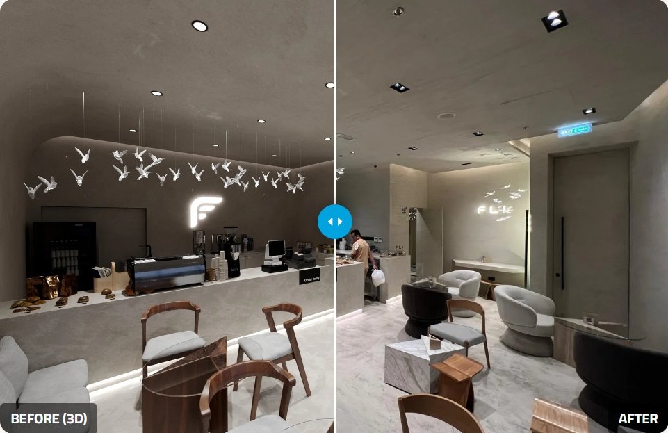 Cafe Fit Out Al Jada, Sharjah | FLI Cafe Interior Design & Execution