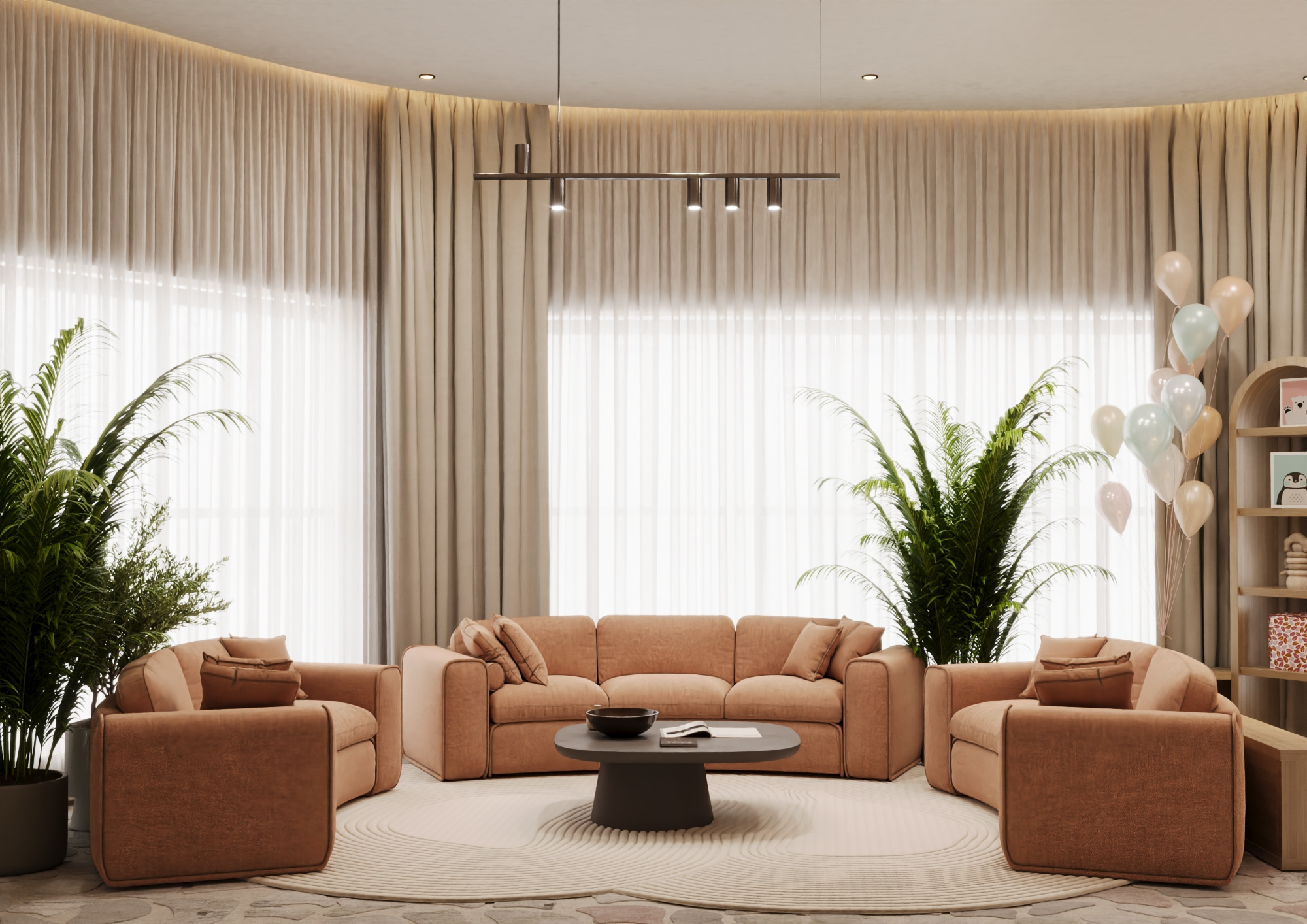 تصميم وتنفيذ فيلا في الشارقة | تصميم داخلي وتشطيبات فاخرة - Image 6